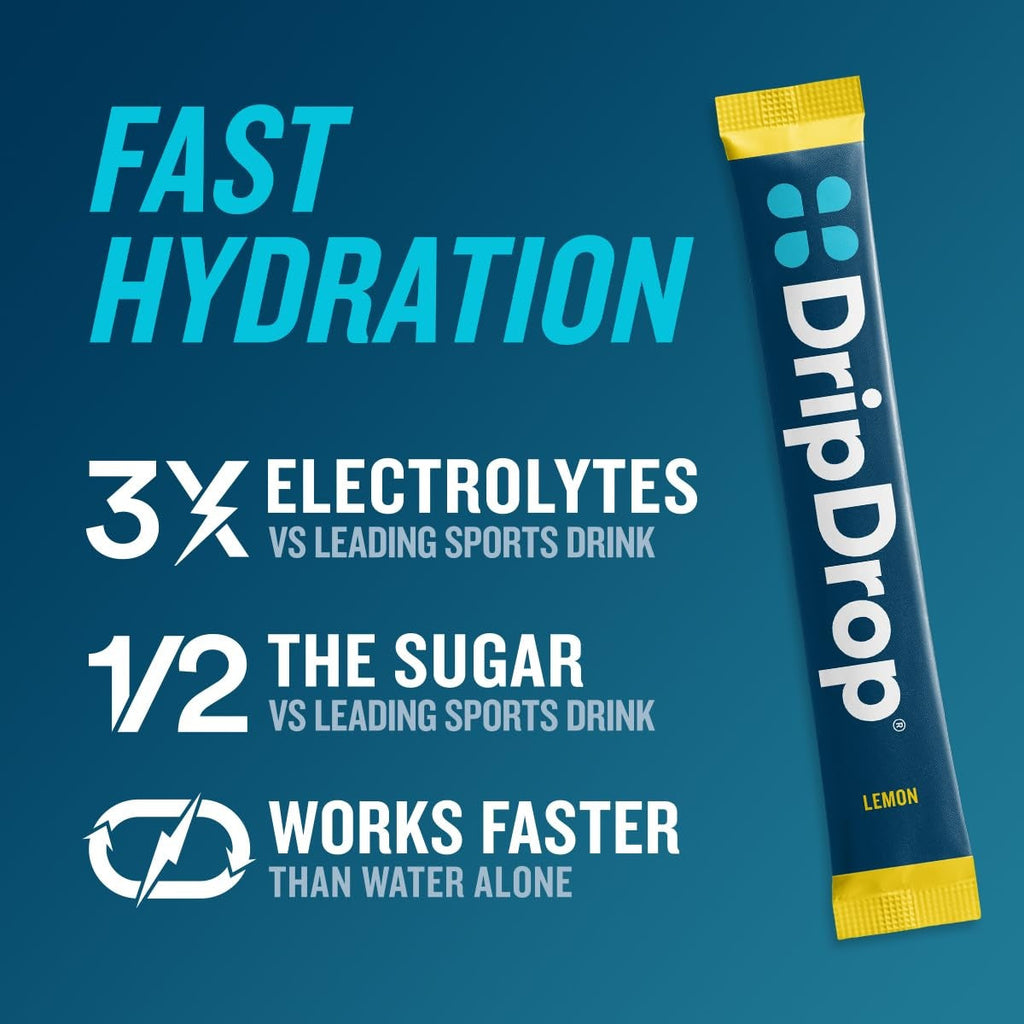 DripDrop Bold Variety Pack Electrolyte Powder, 16 oz sticks, 80 count