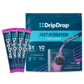 DripDrop Berry Electrolyte Powder, 8 oz sticks, 32 count