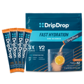 DripDrop Orange Electrolyte Powder, 8 oz sticks, 32 count